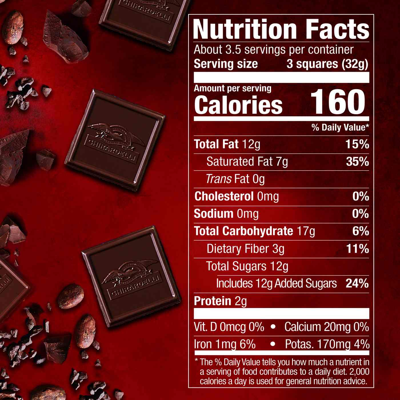 Ghirardelli Intense Dark 60% Cacao Dark Chocolate Squares; image 4 of 4