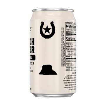 Lone River Original Ranch Water Hard Seltzer 6 pk Cans, 12 oz