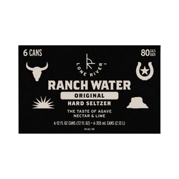 Lone River Original Ranch Water Hard Seltzer 6 pk Cans, 12 oz