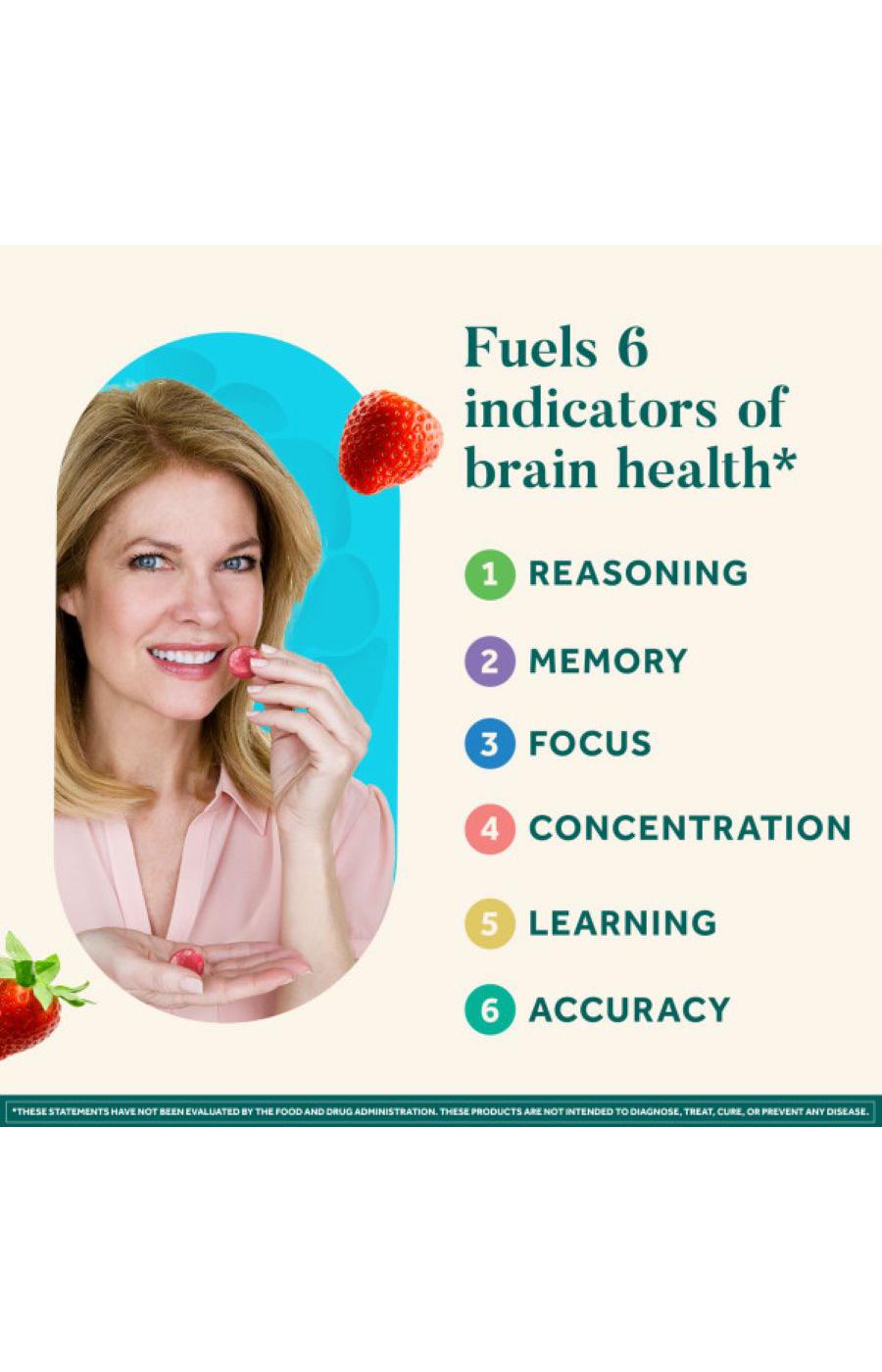 Neuriva Plus Brain Health Support Strawberry Gummies; image 2 of 3