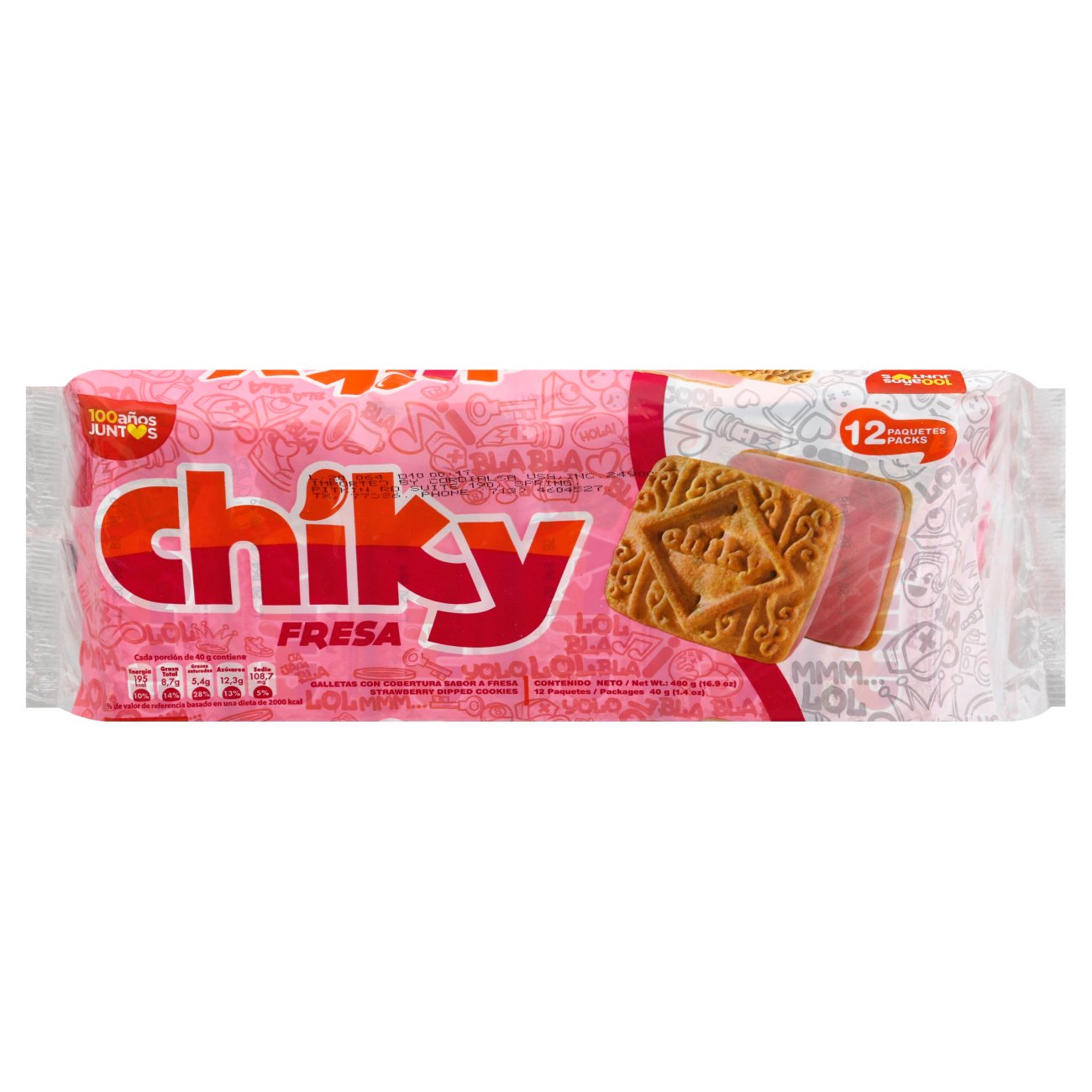 Chiky Strawberry Dipped Cookies, 16.9 oz | Joe V's Smart Shop