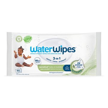 WaterWipes Sensitive+ Baby & Toddler Wipes, 99.9% Water - Unscented