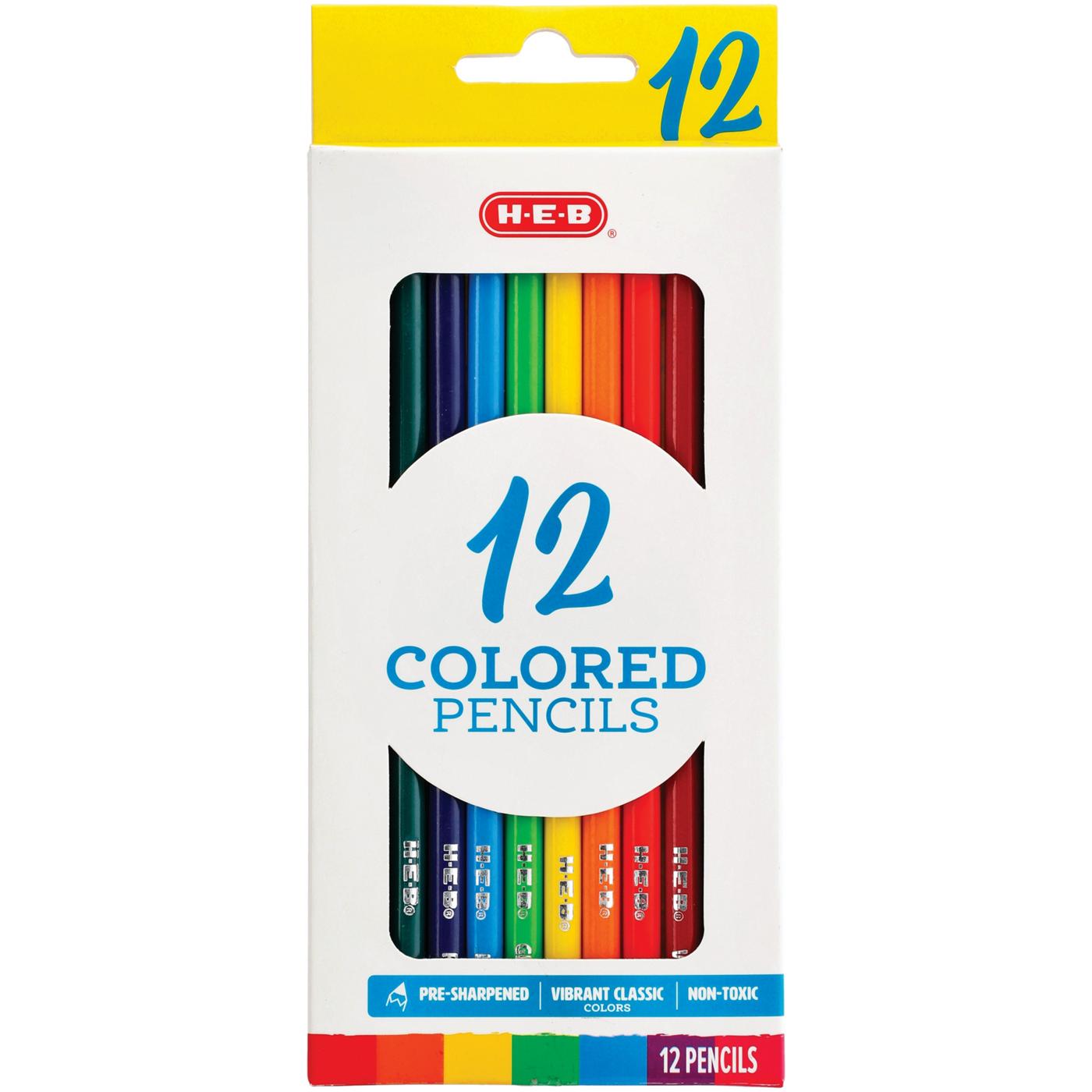 H-E-B Pre-Sharpened Colored Pencils; image 1 of 2