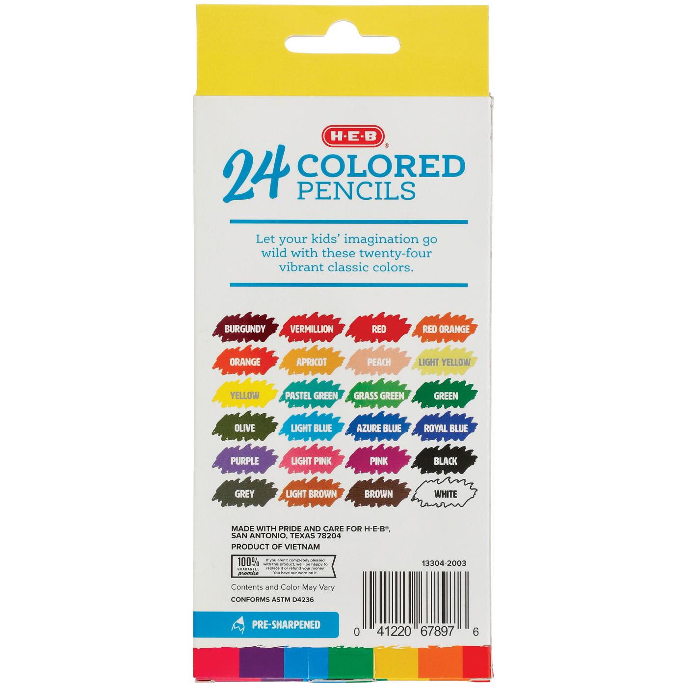 H-E-B Pre-Sharpened Colored Pencils; image 2 of 2
