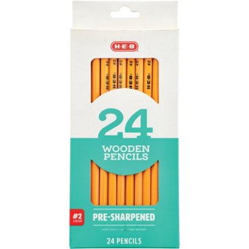 H-E-B Presharpened #2 Classic Wood Pencils, 24 pk