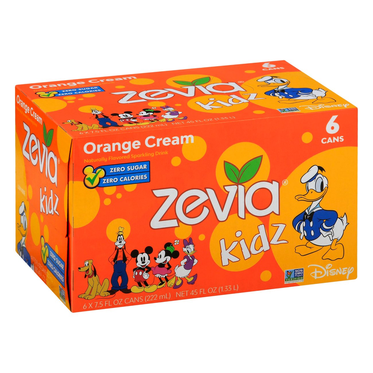 Zevia Kidz Orange Cream Sparkling Drink 7.5 oz Cans Shop Juice at HEB