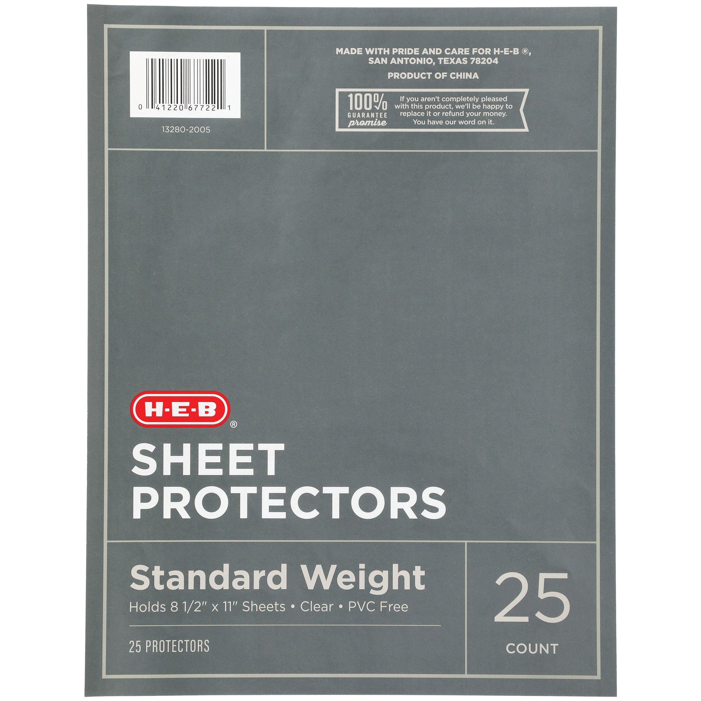 H-E-B Letter Size Sheet Protectors - Clear - Shop Dividers & Labels at H-E-B