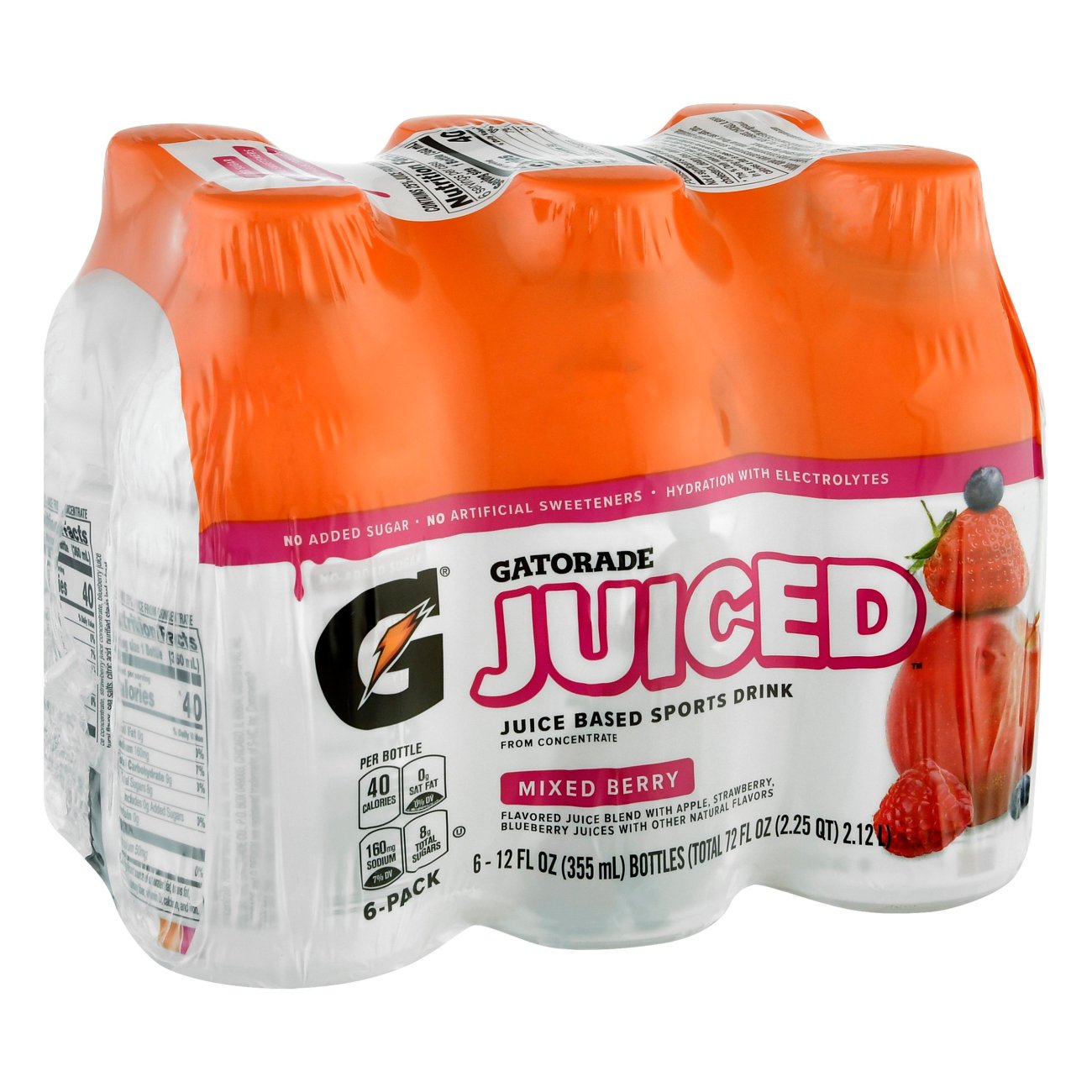 Gatorade Juiced Mixed Berry 12 oz Bottles Shop Juice at HEB