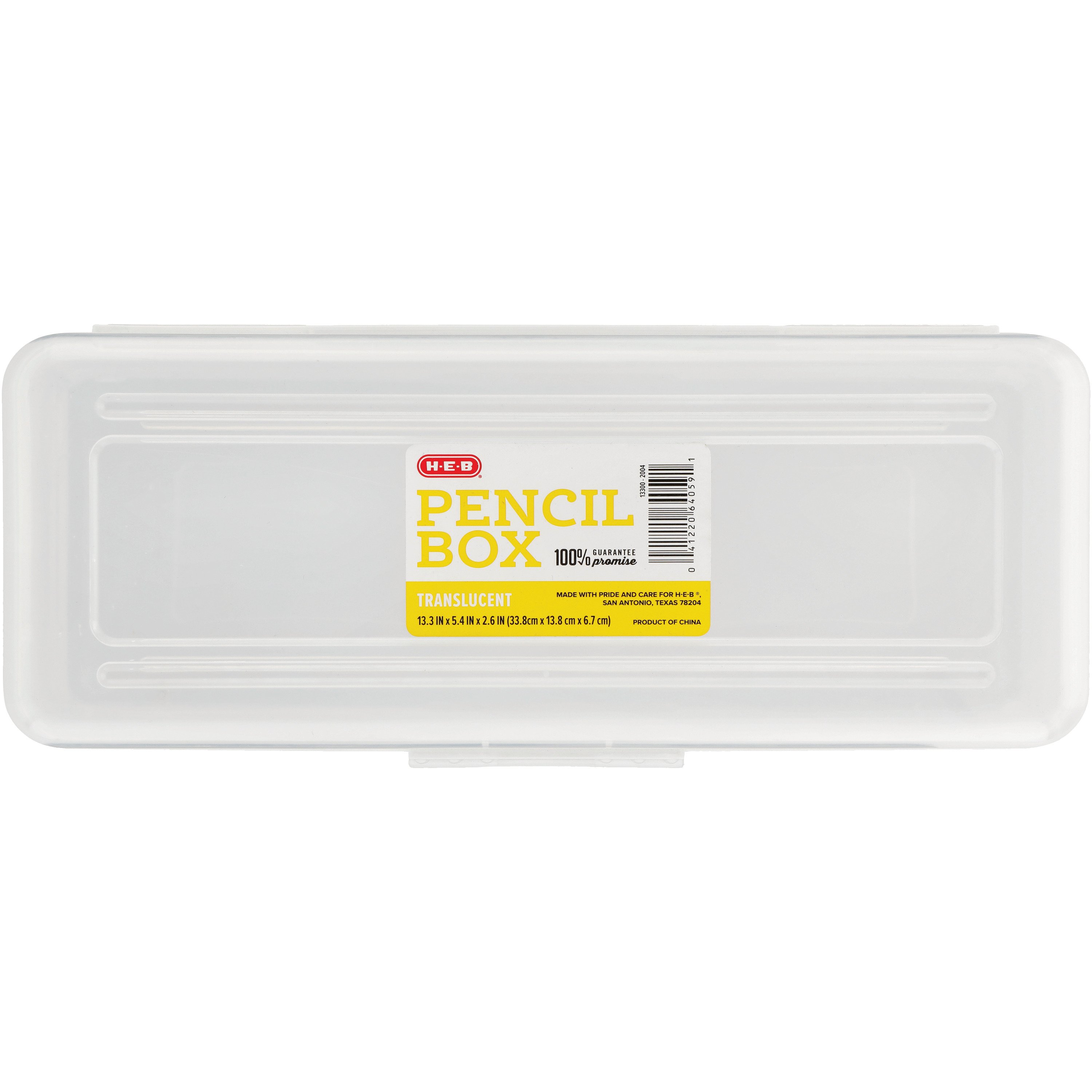 H-E-B Clear Pencil Storage Box - Shop Pencil Cases at H-E-B