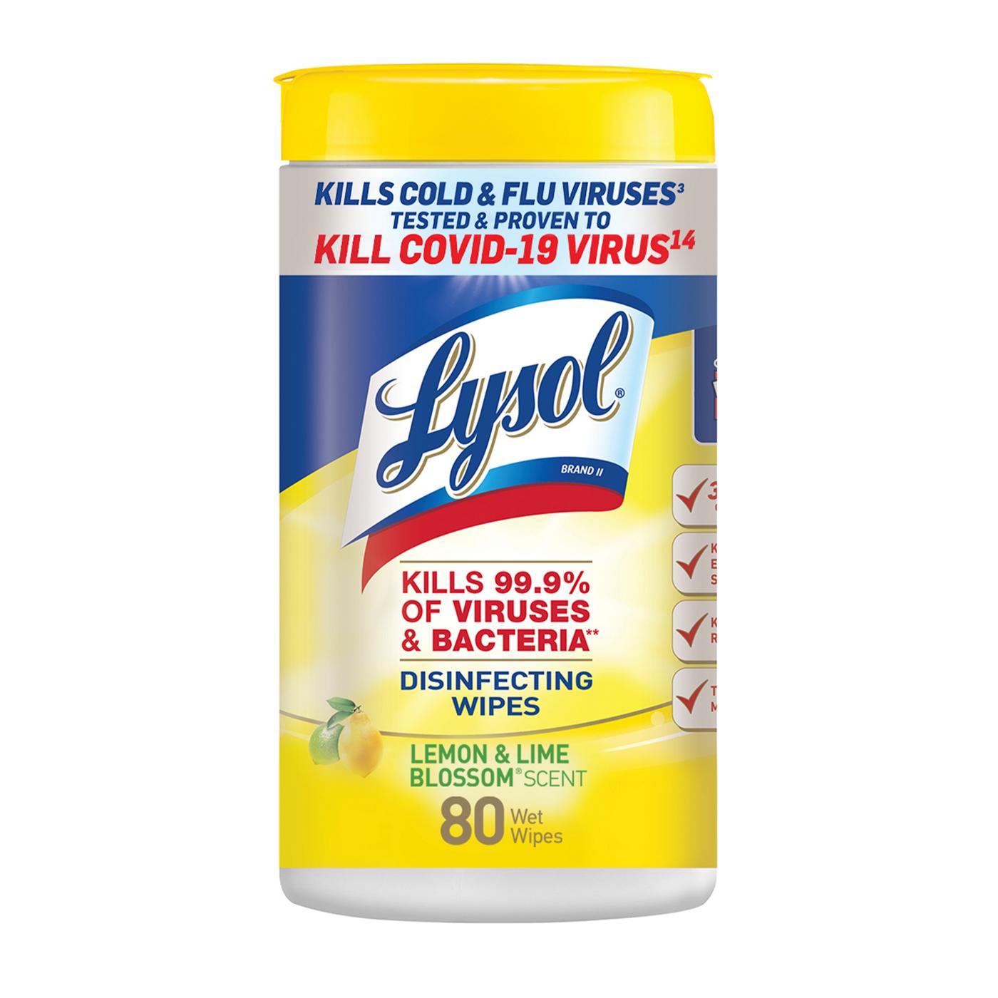 Lysol Disinfecting Wipes Lemon & Lime Blossom