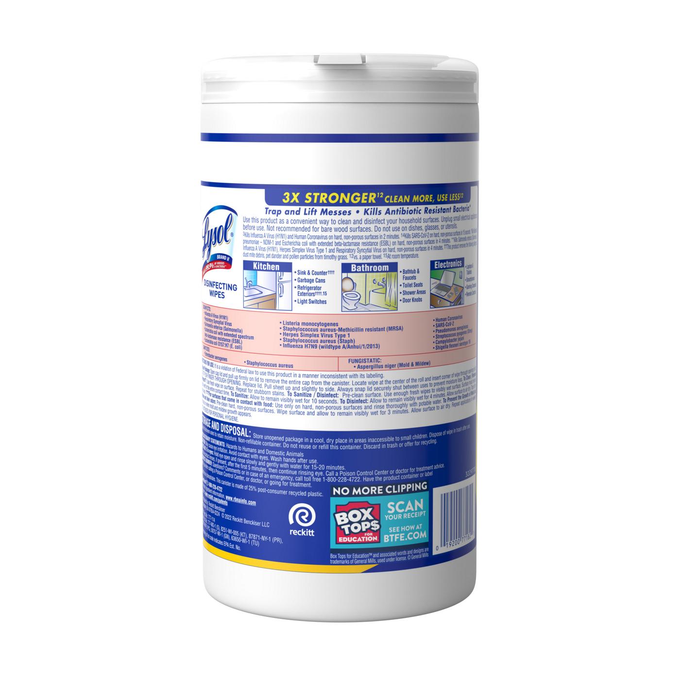 Lysol Disinfecting Wipes Lemon & Lime Blossom Shop All purpose