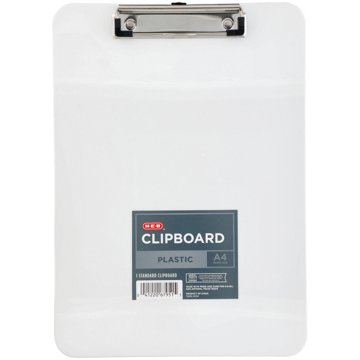 H-E-B Standard Plastic Clipboard, 8" x 11"