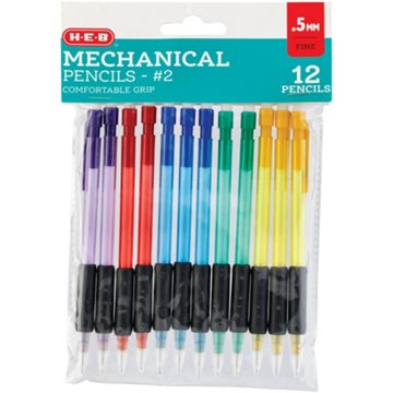 H-E-B 0.5mm Mechanical Pencils with Comfort Grip, 12 pk