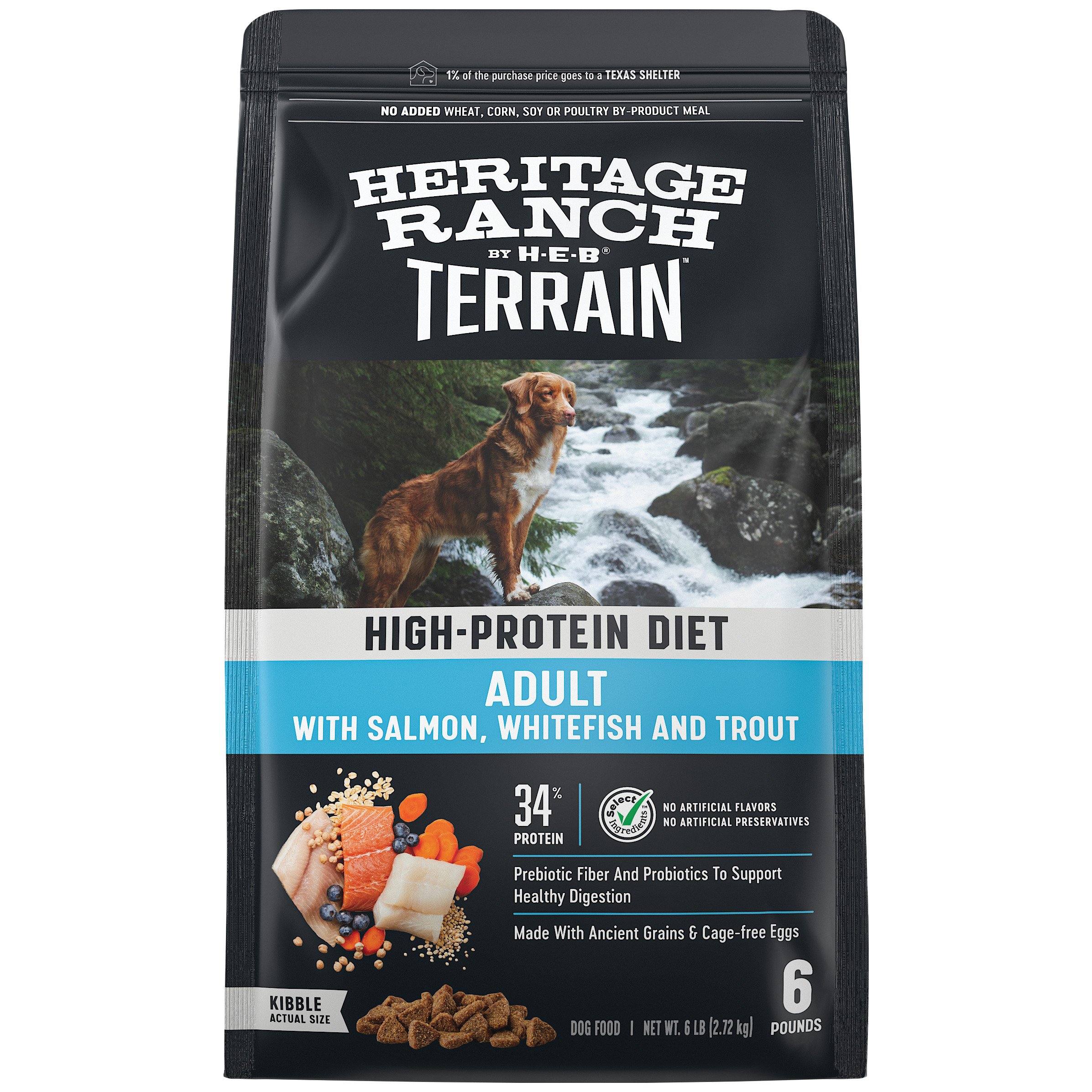 Dog food with 2024 fiber and protein