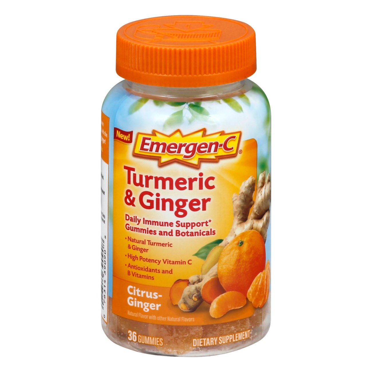 EmergenC CitrusGinger Gummies Turmeric and Ginger Immune Support