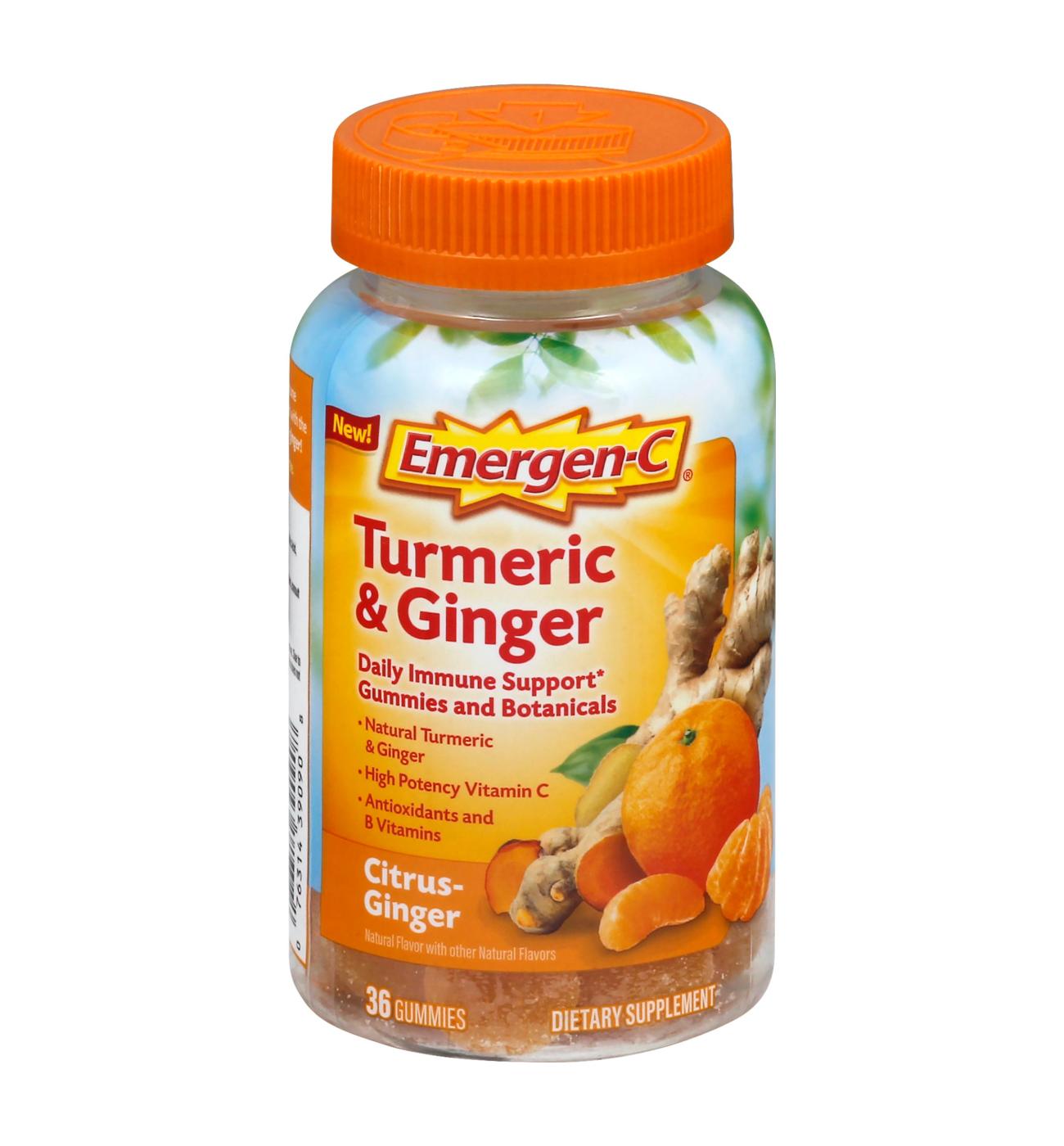 Emergen-C Citrus-Ginger Gummies Turmeric and Ginger Immune Support; image 1 of 8