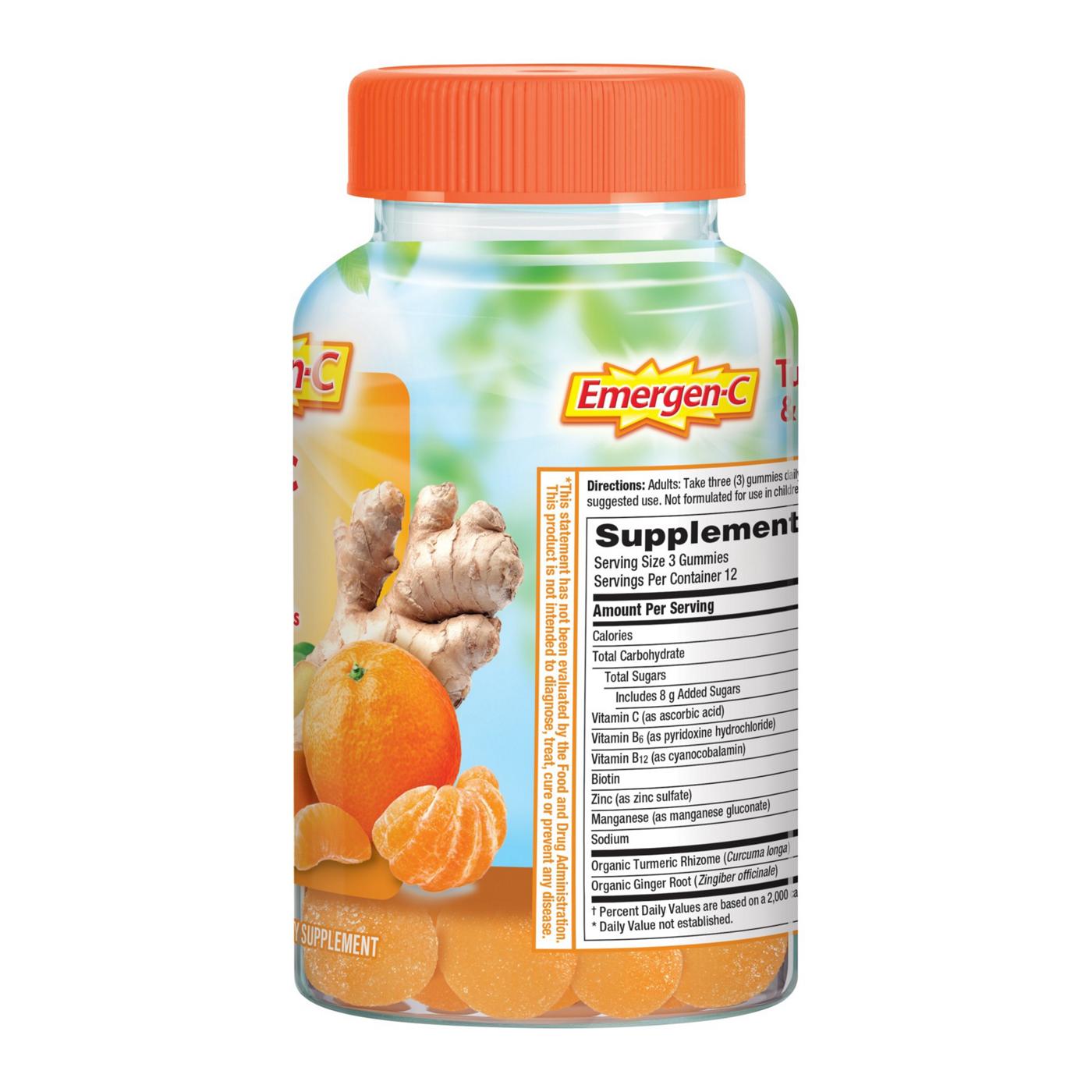 Emergen-C Citrus-Ginger Gummies Turmeric and Ginger Immune Support; image 7 of 8