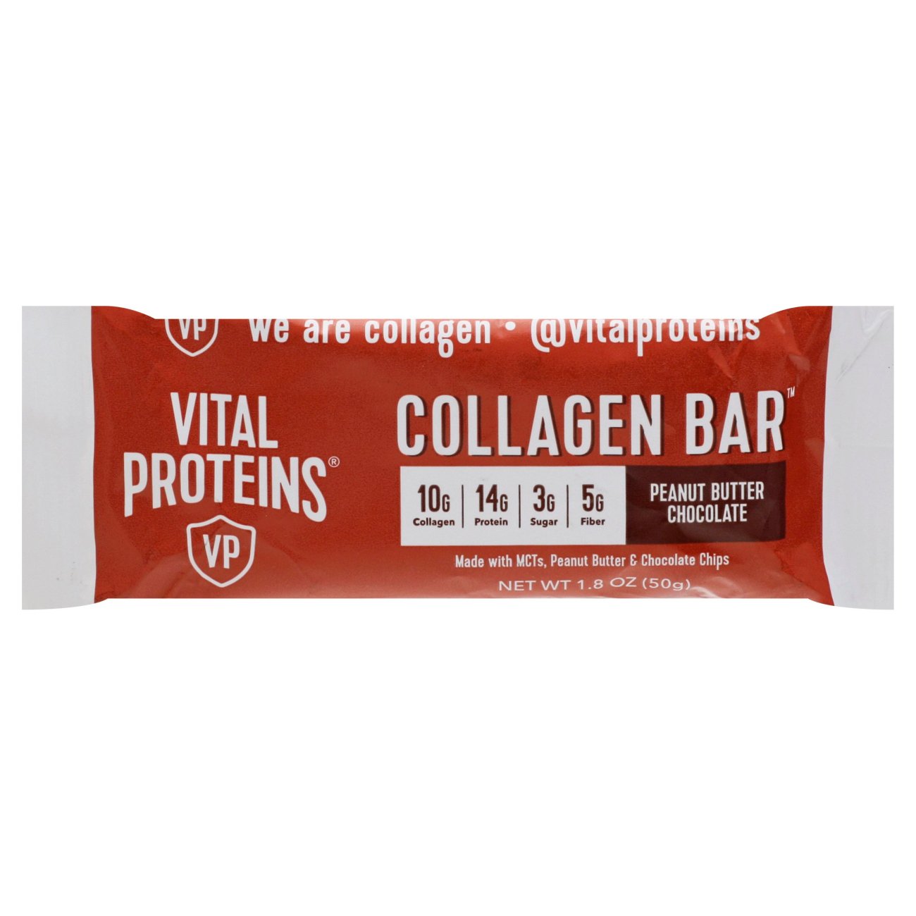 Vital Proteins Peanut Butter Chocolate Collagen Bar - Shop Diet ...