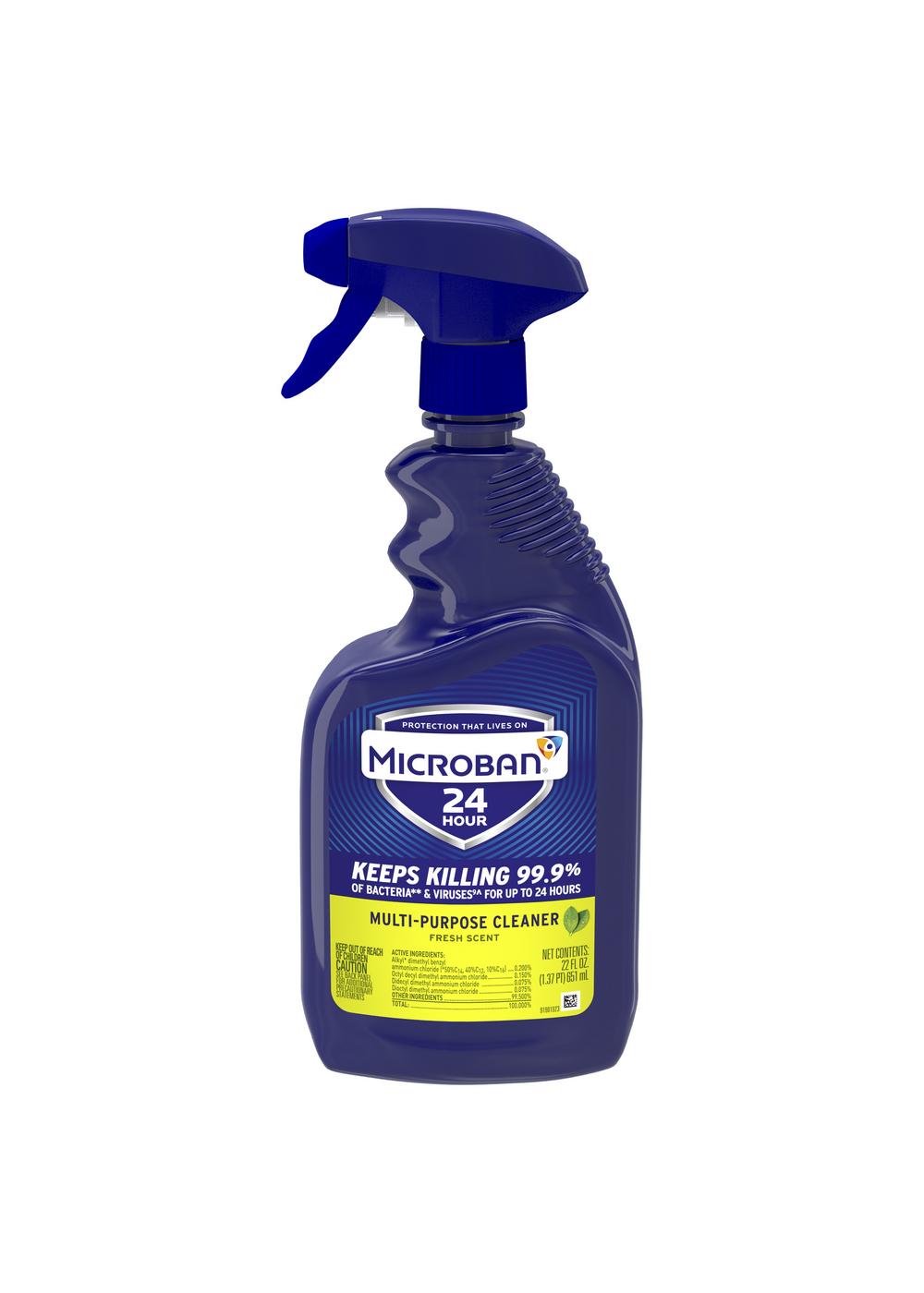 Microban Fresh 24 Hour MultiPurpose Cleaner and Disinfectant Spray Shop All purpose cleaners