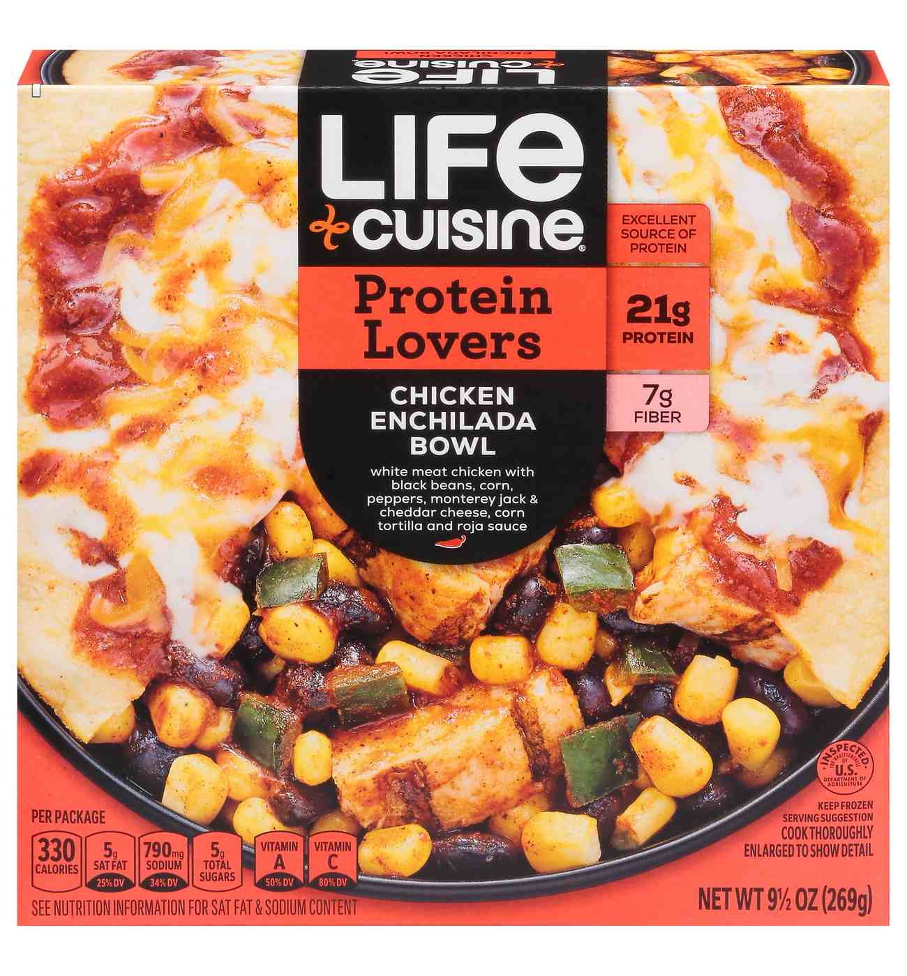 Life Cuisine Protein Lovers Chicken Enchilada Bowl Frozen Meal; image 1 of 2