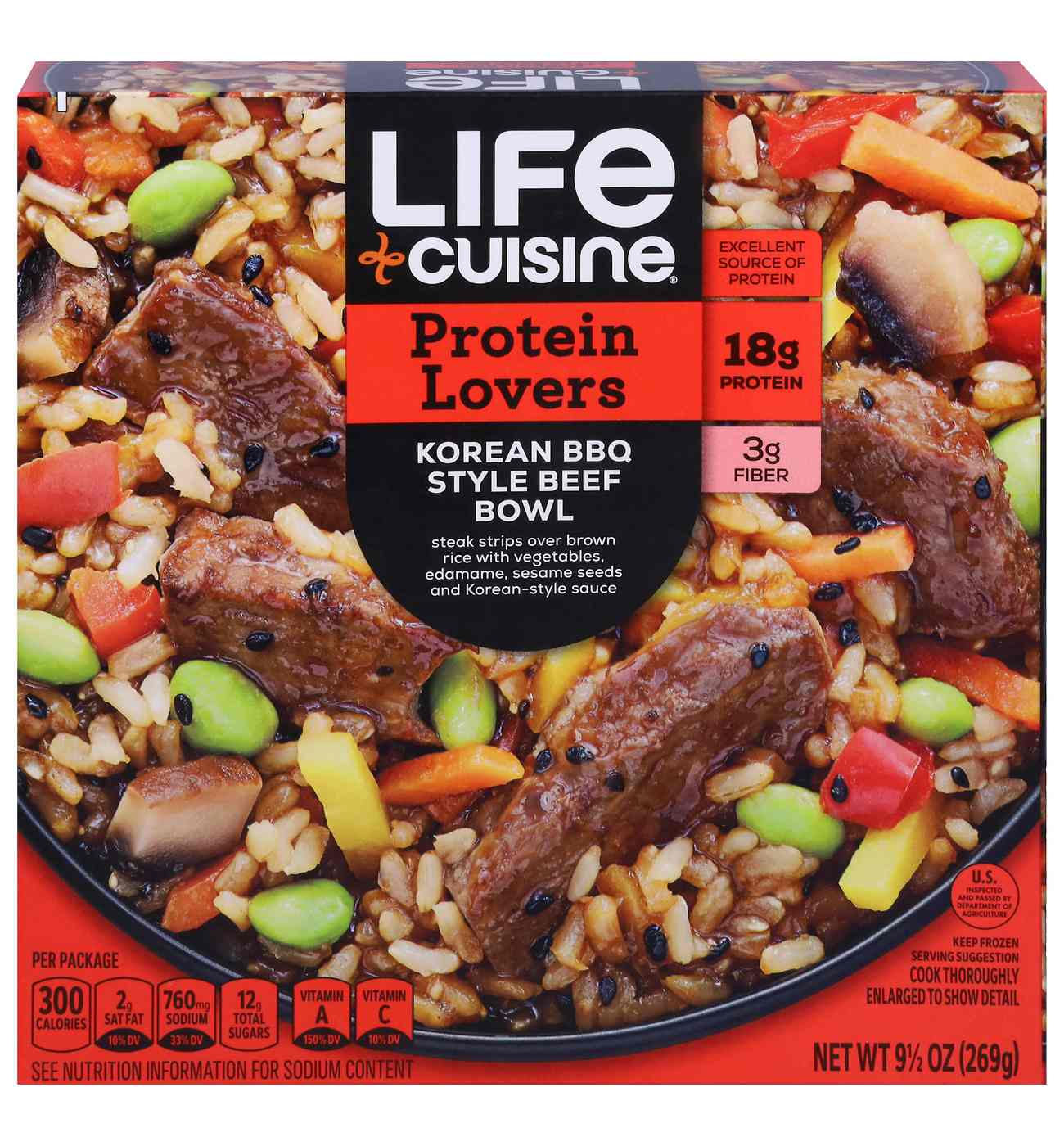 Life Cuisine Protein Lovers Korean BBQ-Style Beef Bowl Frozen Meal; image 1 of 6