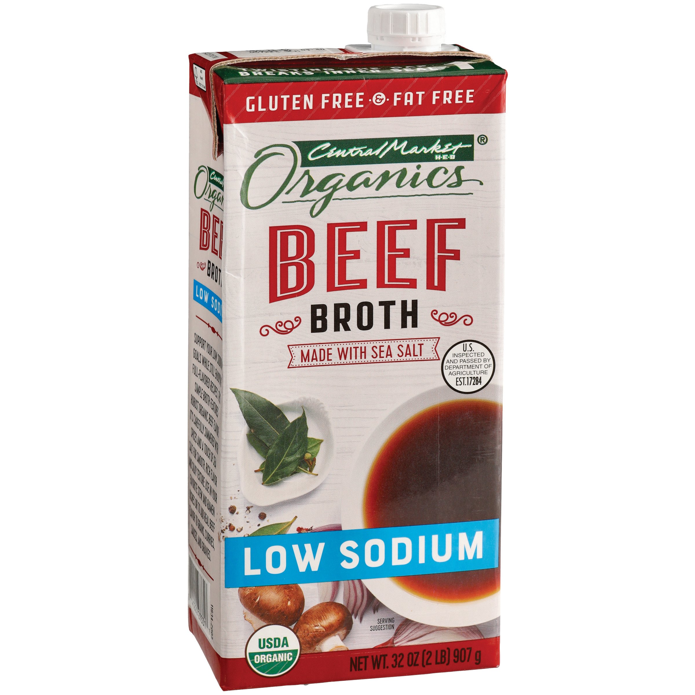 Central Market Organics Low Sodium Beef Broth Shop Broth & Bouillon