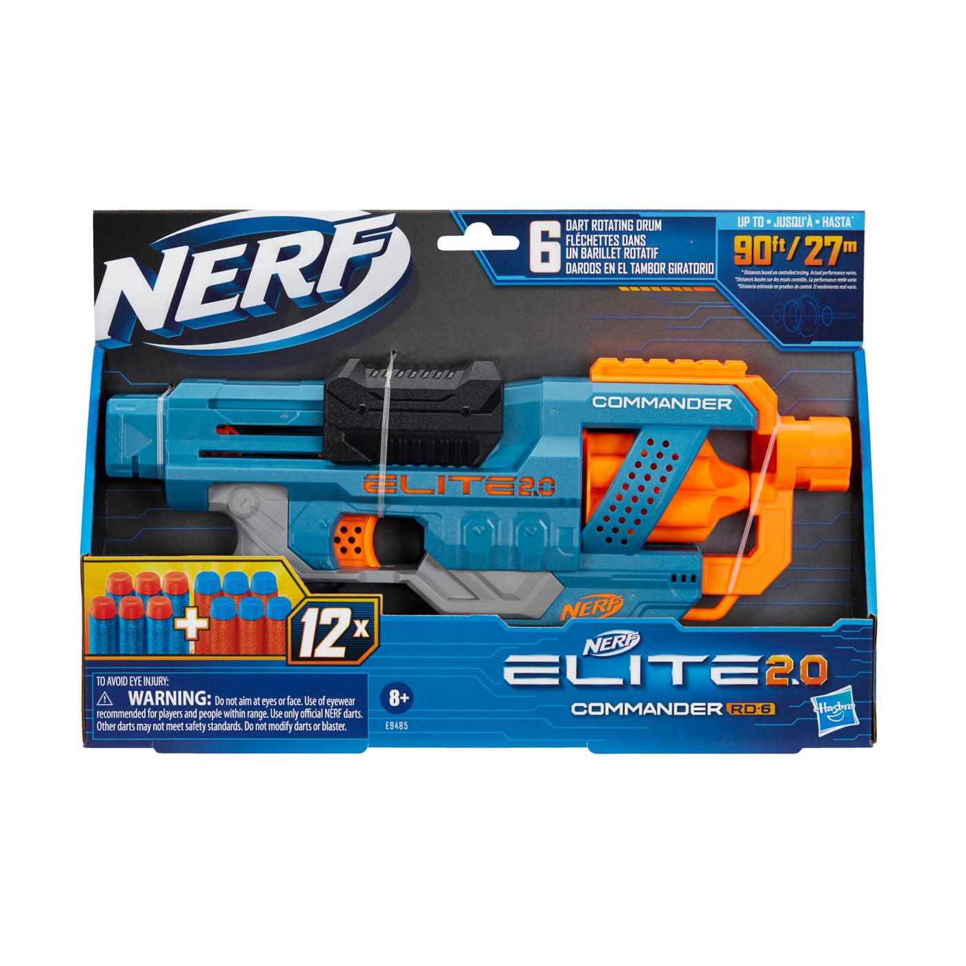 Nerf Elite 2.0 Commander RD-6 Blaster; image 1 of 3
