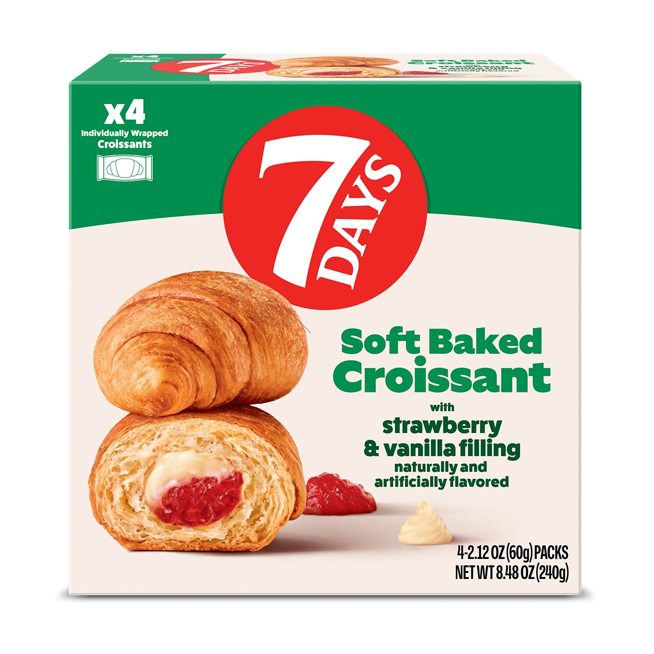 Buy Munchy's 7 Days Strawberry Jam Croissant Roll 60g From Pandamart