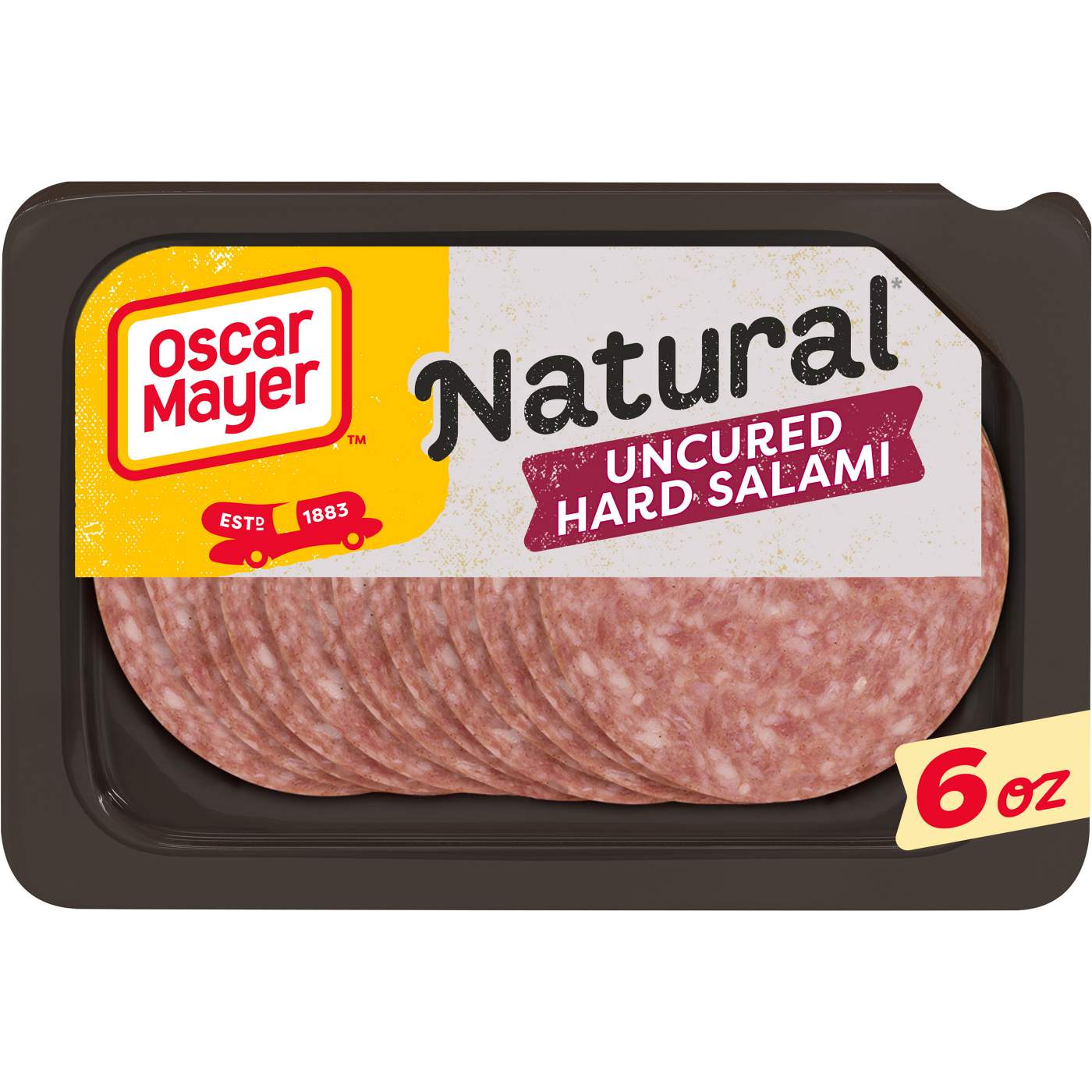 Oscar Mayer Natural Uncured Hard Salami Sliced Lunch Meat; image 1 of 4