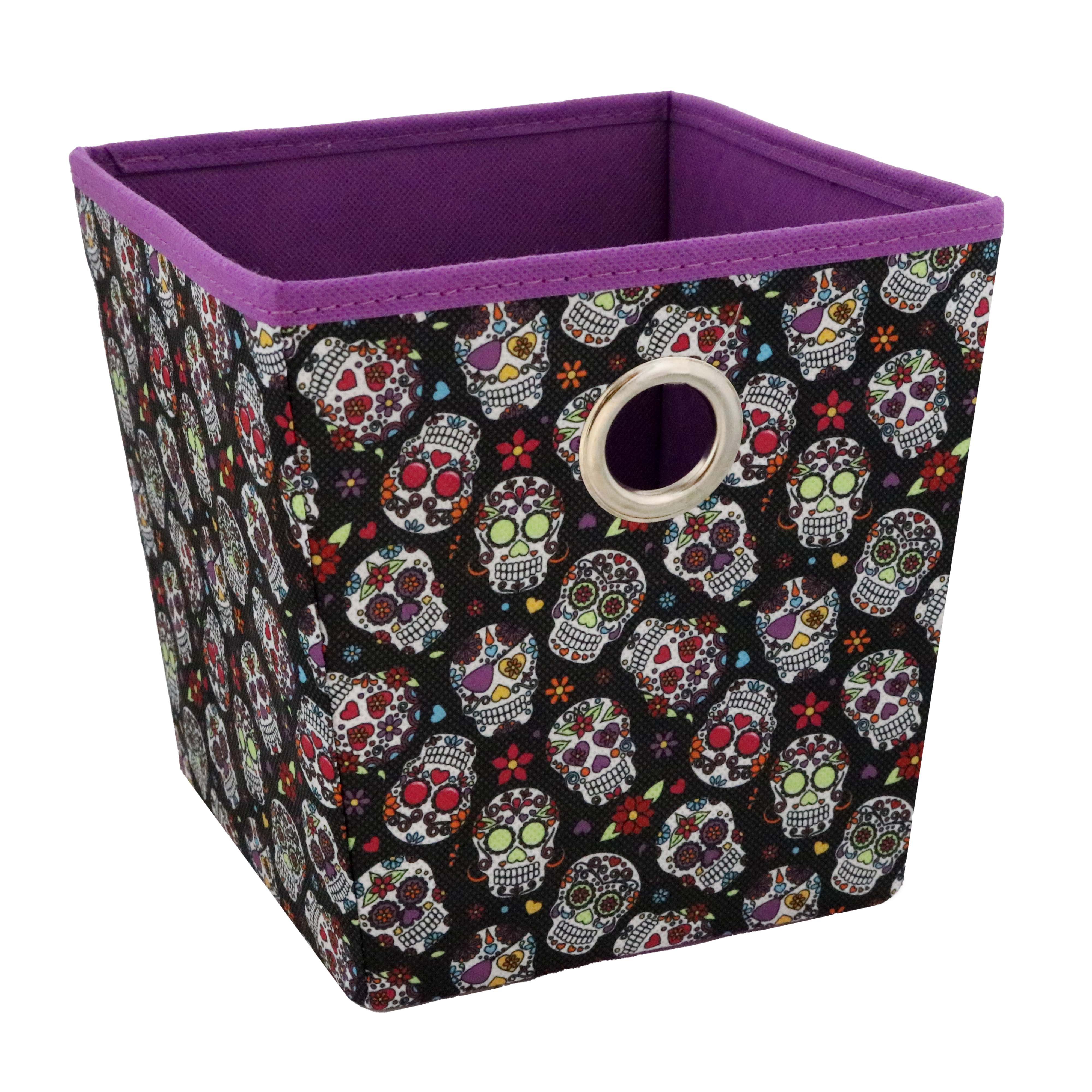 Paris Accessories Day Of The Dead Candy Skulls Storage Bin Shop Closet Cabinet Organizers At H E B