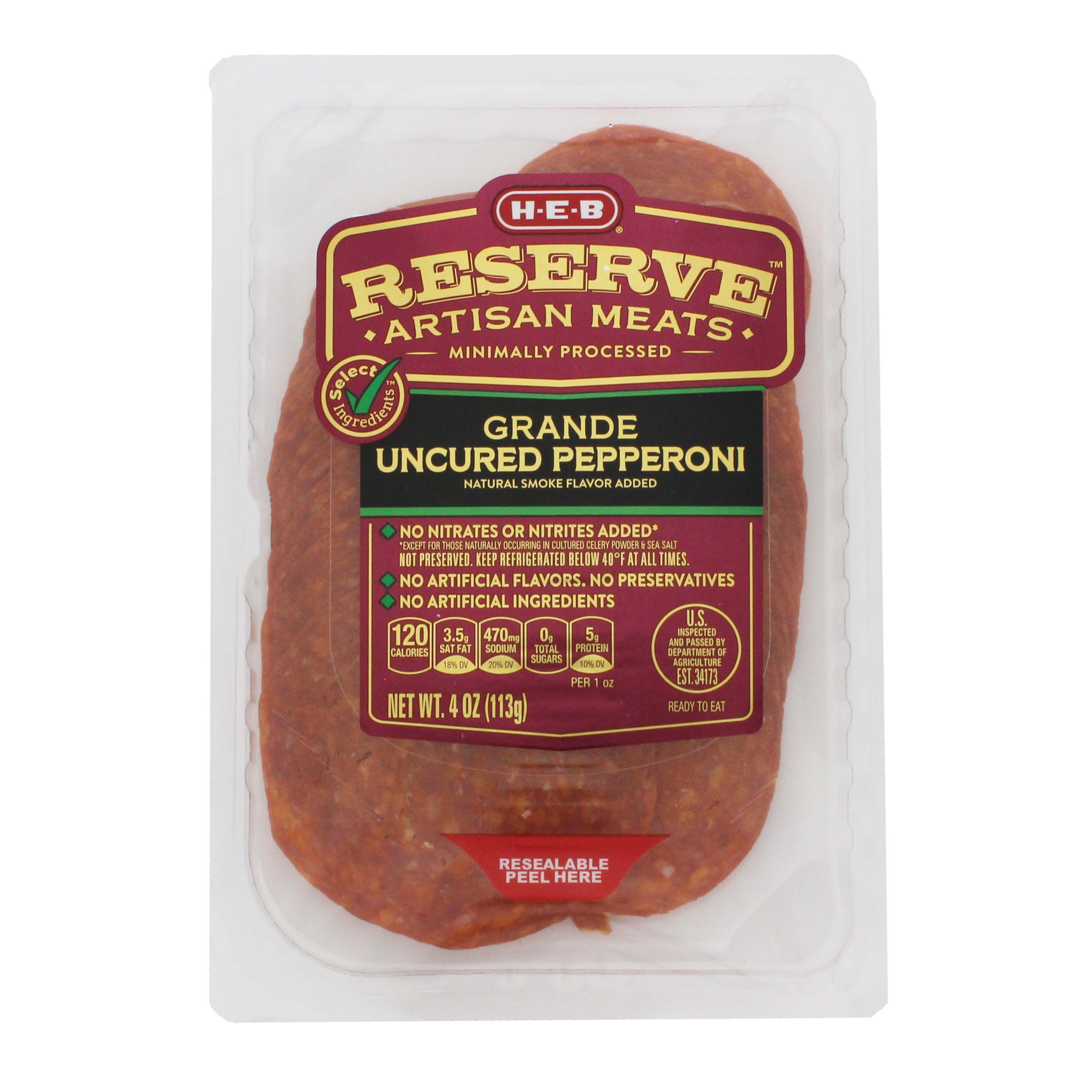 HEB Reserve Grande Uncured Pepperoni Shop Meat at HEB