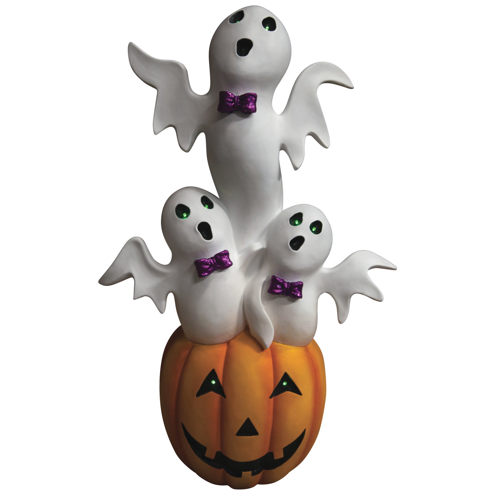 Infinity 3 Ghosts & Jack O'Lantern with LED Light Halloween Decor ...
