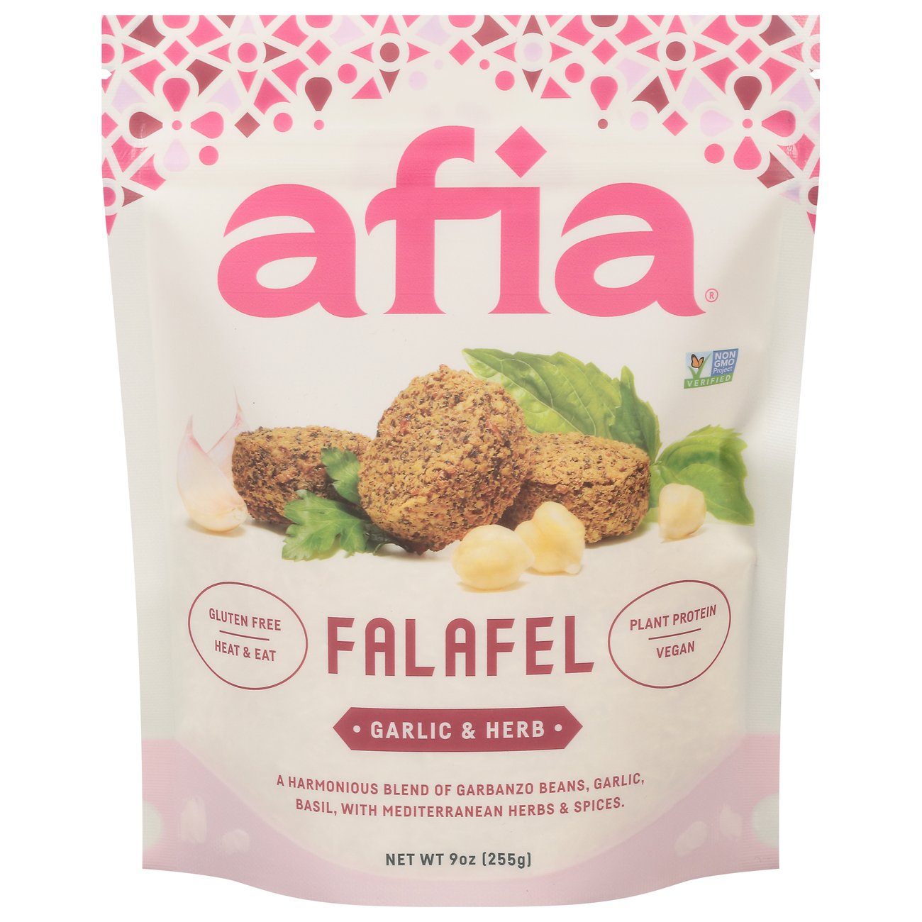 Afia Frozen Falafel - Garlic & Herb, 9 oz
