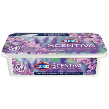 Clorox Scentiva Disinfecting Wet Mopping Cloths - Lavender & Jasmine, 24 ct