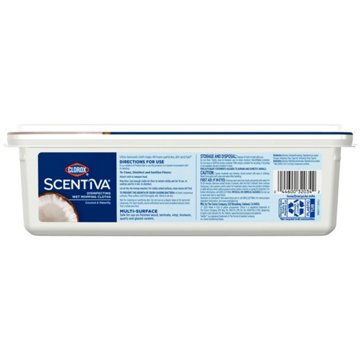 Clorox Scentiva Disinfecting Wet Mopping Cloths - Coconut & Waterlily, 24 ct