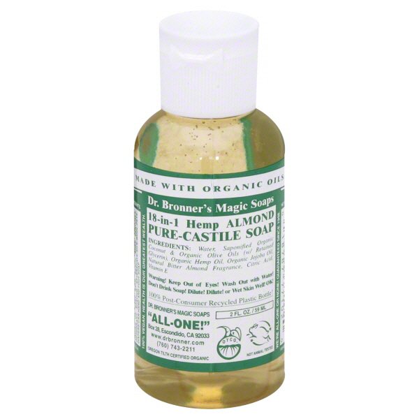 Dr. Bronner's Magic Soap PureCastile Soap Hemp Almond Shop Hand