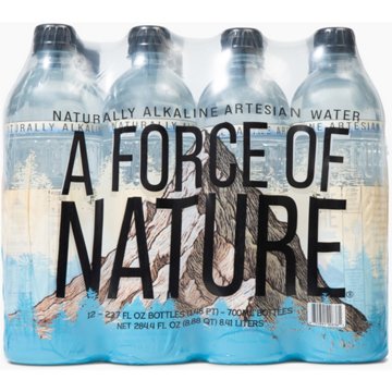 A Force of Nature Alkaline Artesian Water 12 pk Bottles