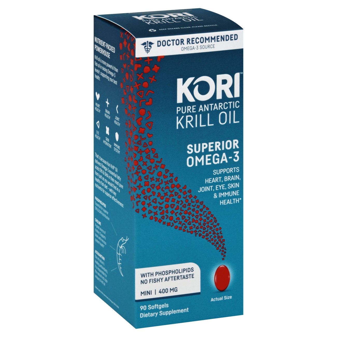 Kori Pure Antarctic Krill Oil 400 mg Shop Diet & fitness at HEB