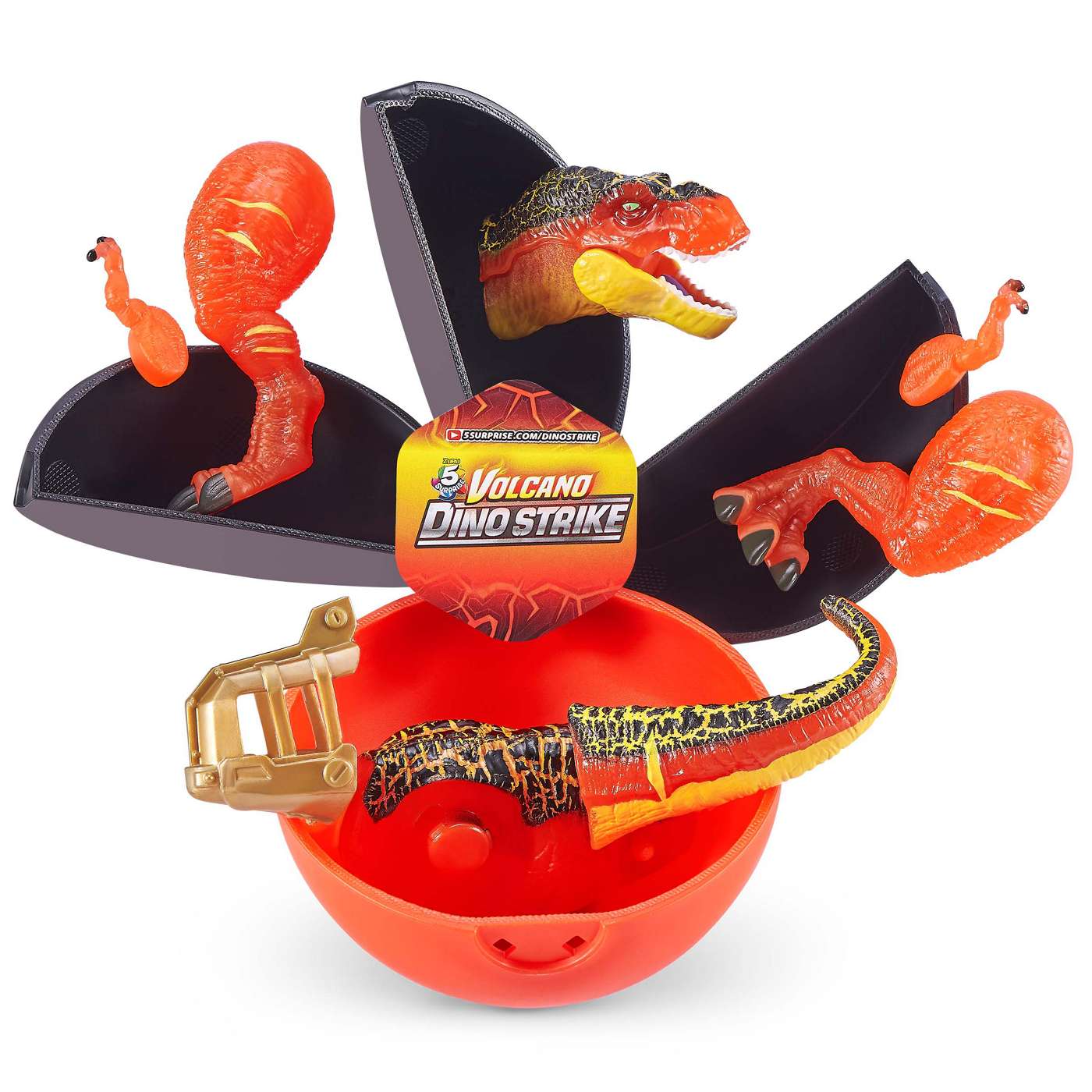 Zuru 5 Surprise Volcano Dino Strike Mystery Capsule, Series 3; image 2 of 3