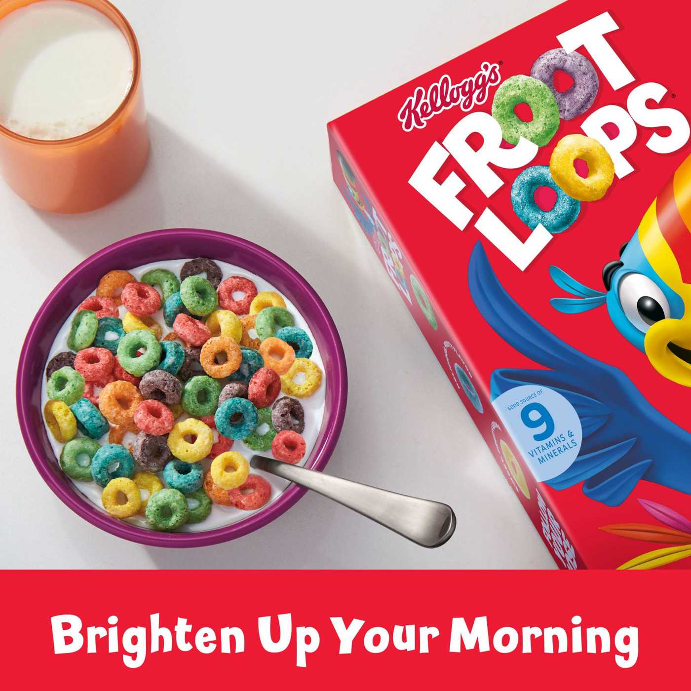Kellogg's Froot Loops Original Cold Breakfast Cereal - Shop Cereal at H-E-B