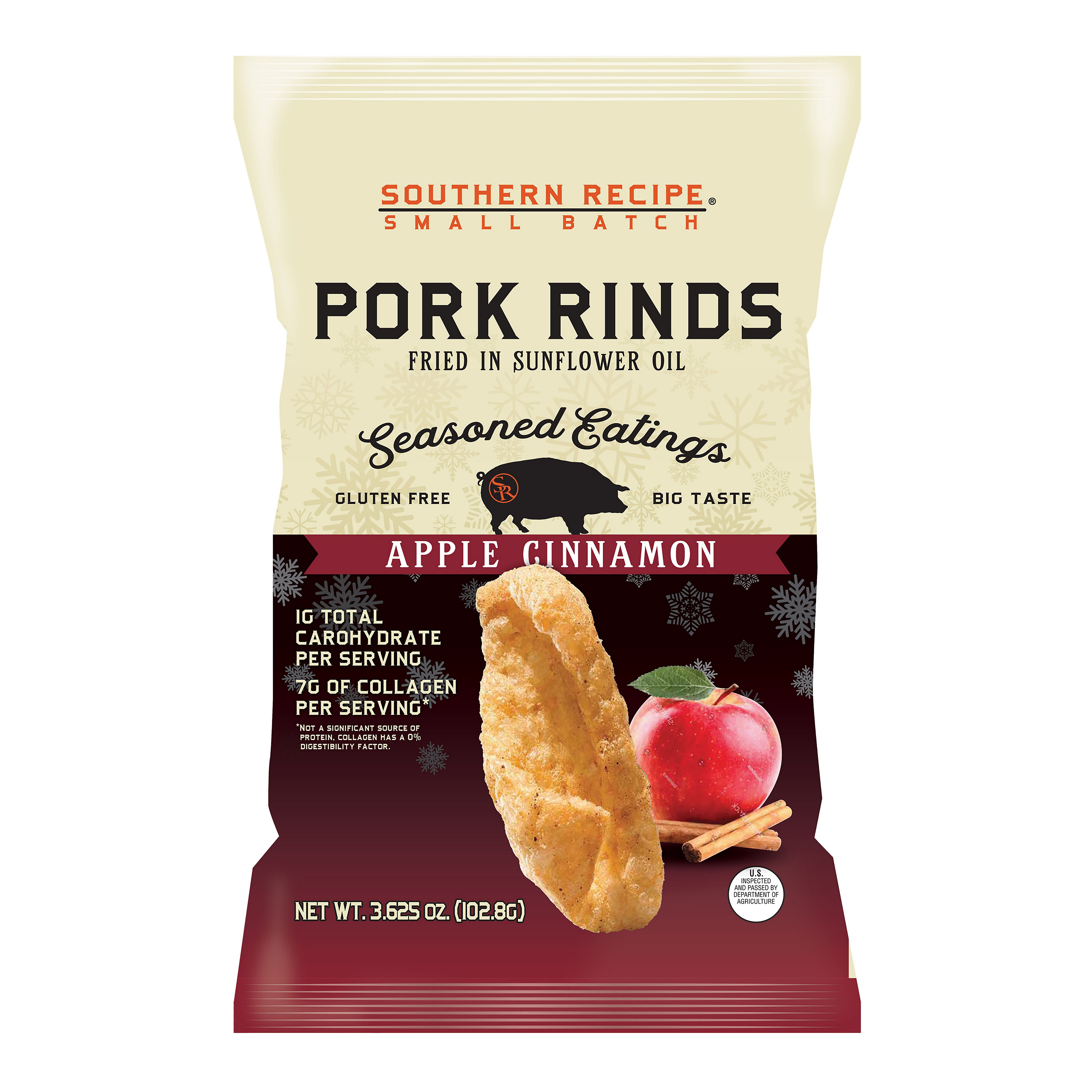 Southern Recipe Small Batch Pork Rinds Apple Cinnamon Shop Chips at