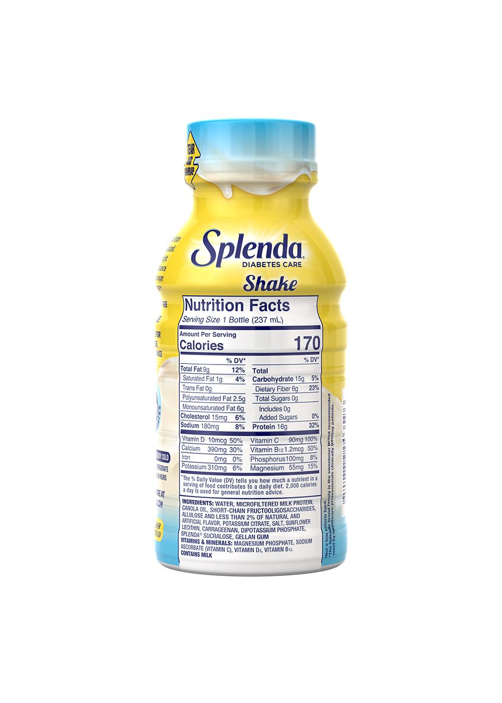 Splenda Diabetes Care French Vanilla Shake 8 oz Bottles; image 2 of 5
