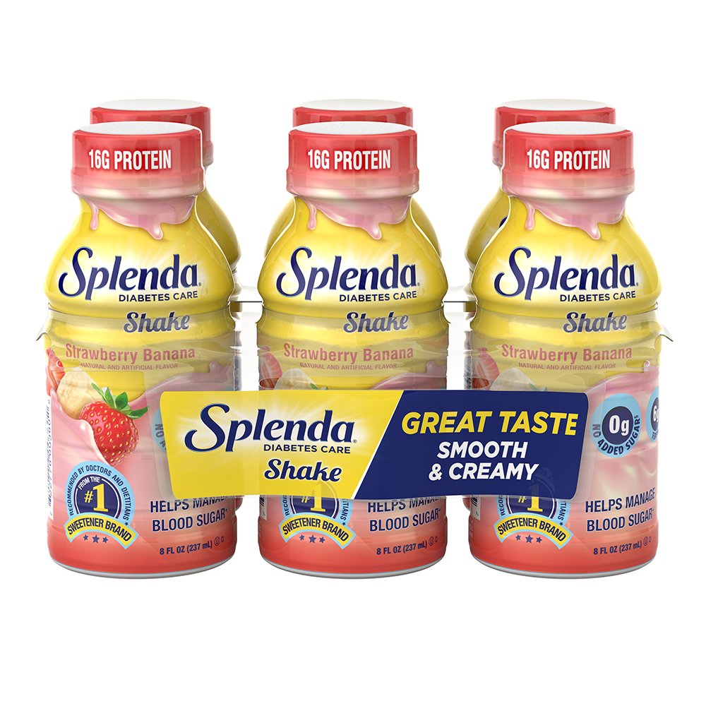 Splenda Diabetes Care Strawberry Banana Shake 8 oz Bottles Shop Diet
