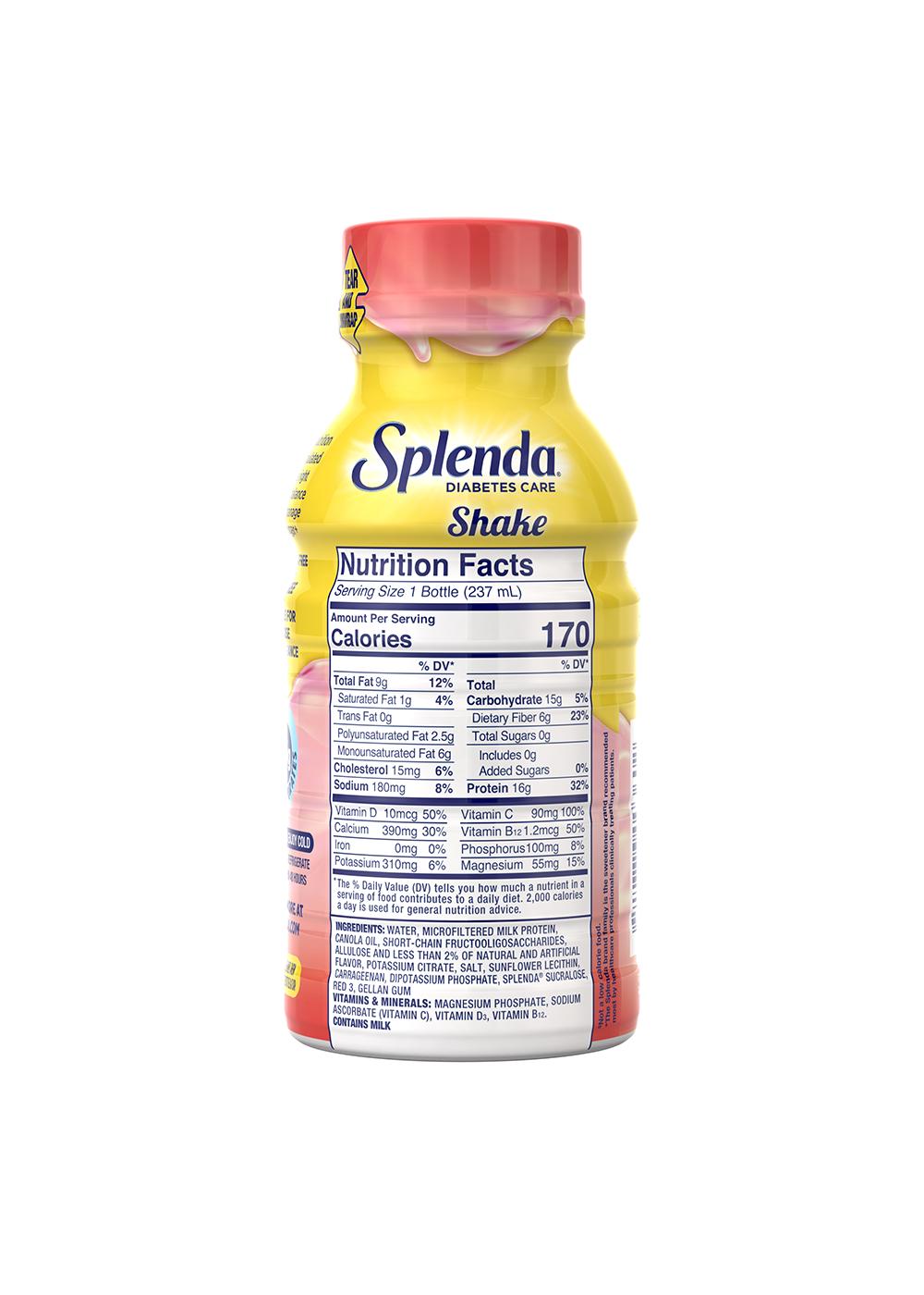 Splenda Diabetes Care Diabetes Care Strawberry Banana Shake 8 oz Bottles; image 5 of 5