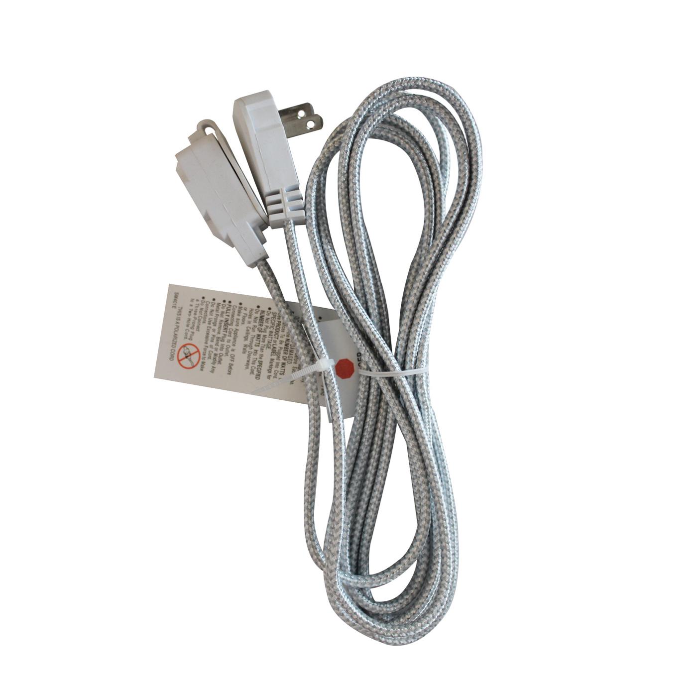 GTC Indoor Fabric Extension Cord White Shop Extension cords at HEB