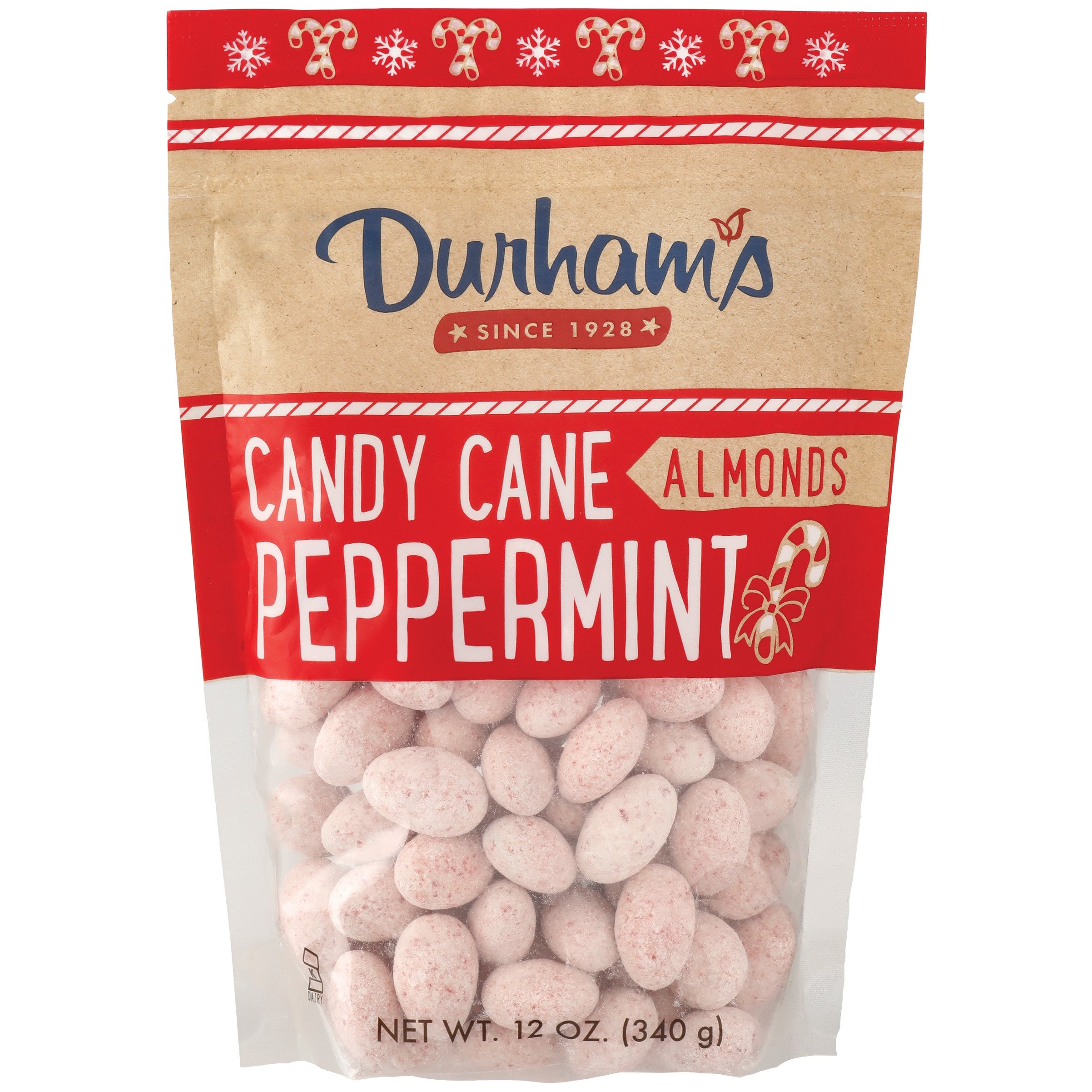 Durham's Candy Cane Peppermint Almonds Shop Nuts & Seeds at HEB
