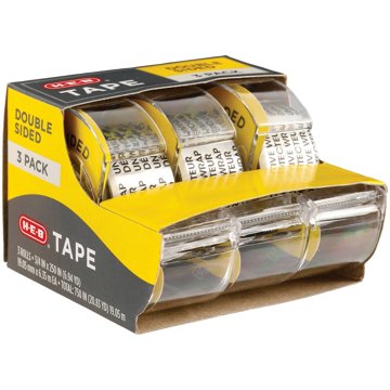 H-E-B Double Sided Tape Set, 3 pk