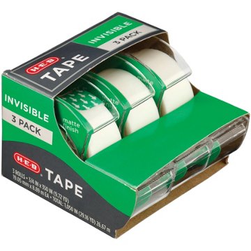 H-E-B Classic Invisible Tape Set - Matte Finish, 3 pk