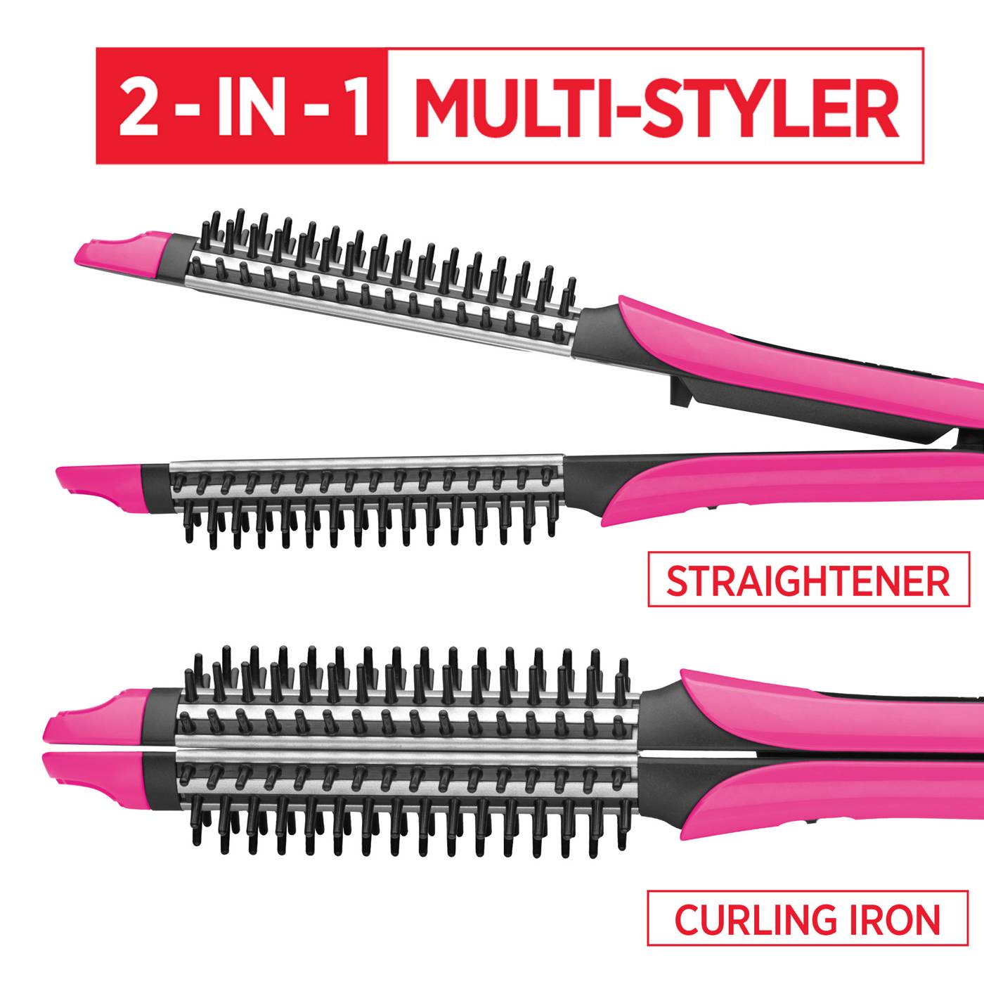 Revlon MultiStyler Flat Iron and Curling Wand 1 in Shop Curling & flat irons at HEB