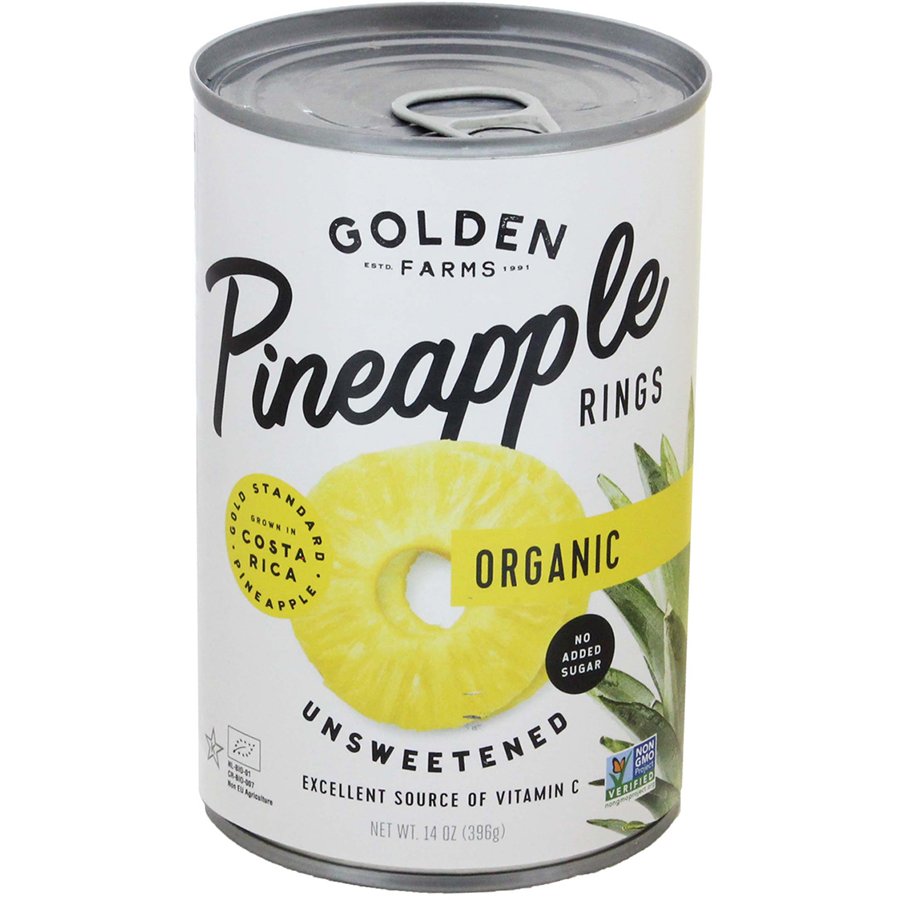 Golden Farms Unsweetened Organic Pineapple Rings Shop Fruit at HEB